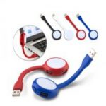 LAMPARA LED CON MULTIPUERTO USB COLOR BLANCO