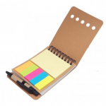 Libreta Ecologica con Post it y Lapicero