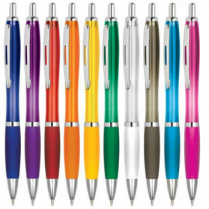 LAPICERO PLASTICO, CLIP METALICO, PUNTA DE GOMA , COLORES TRASLUCIDOS