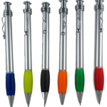 LAPICERO PLASTICO, CLIP METALICO, PUNTA DE GOMA