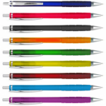 LAPICERO PLASTICO, CLIP METALICO, PUNTA DE GOMA , COLORES SOLIDOS