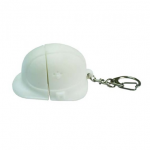 USB 4GB LLAVERO CASCO BLANCO PROMOCION