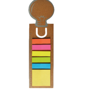 SEPARADOR DE LIBRO FOCO CON NOTAS ADHESIVAS