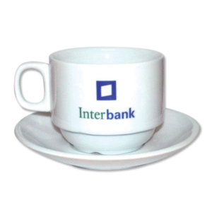 TAZA CAFÉ CON PLATO BLANCA 2.9 ONZAS