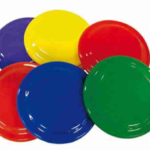 Fresbee de plástico, Medida: 17cm diámetro.