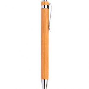 lapicero bambu con clip metalico