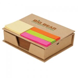 porta taco ecologico con posit personalizado en allpublicidad