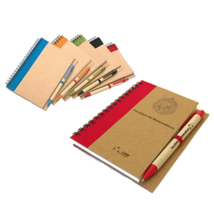libreta ecologica y lapicero ecologico
