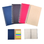 libreta ecologica anillada con posit