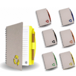 libreta ecologica con lapicero
