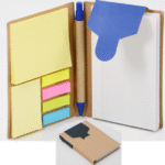 libreta ecologica con lapicero y posit