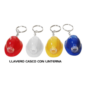 llavero casco linterna