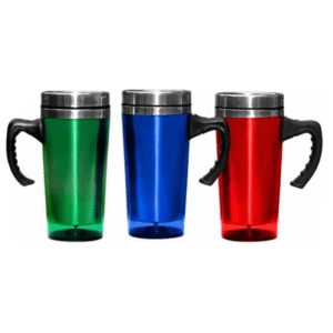 mug metalico interior y exterior de acrilico en colores variados