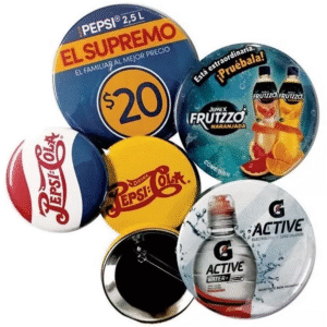pin publicitario de diferentes medidas con logo personalizado
