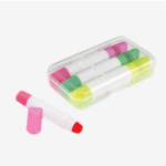 resaltador de crayola de 03 unidades con estuche blanco traslucido