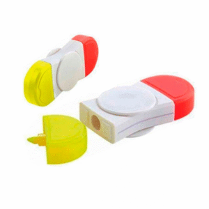 resaltador spinner doble giratorio