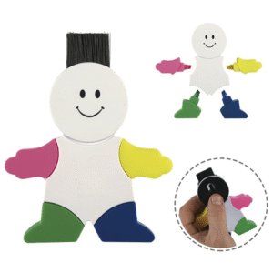 resaltador en forma de niño con brocha para deslizar