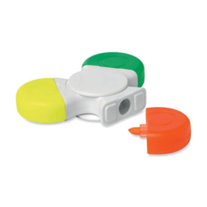 resaltador spinner triple giratorio