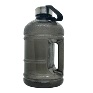 tomatodo bidon de plastico con tapa metalica y sujetador.