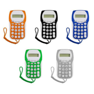 calculadora colgante publicitaria