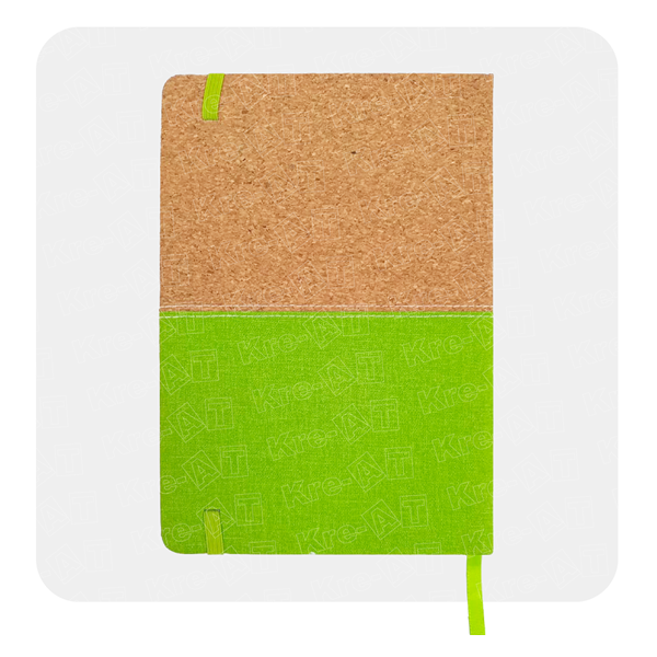 libreta de corcho y pu con separador y liga ajustable en allpublicidad