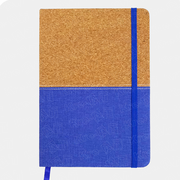 libreta de corcho y pu con separador y liga ajustable en allpublicidad