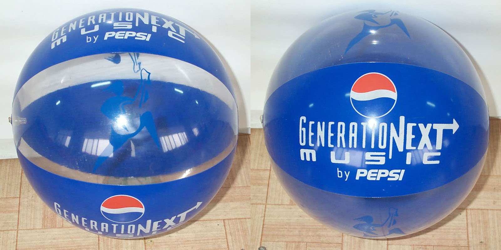 pelota de playa bicolor en allpublicidad