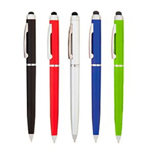 LAPICERO PLASTICO CON TOUCH, TINTA SECA AZUL