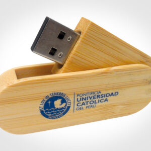 usb giratorio de bambu