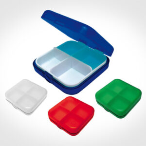 porta pastillas o pastillero cuadrado en allpublicidad