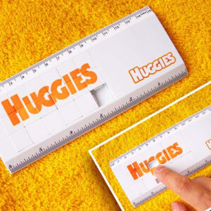 Mini rompecabeza o puzzle con regla en allpublicidad