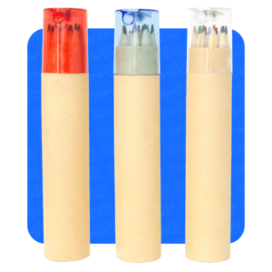 set tubular grande natural ecologico de 12 colores grandes con tajador en allpublicidad.com.pe