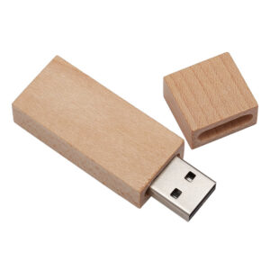 usb madera rectangular