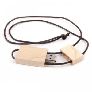 usb madera rectangular con pita shanti