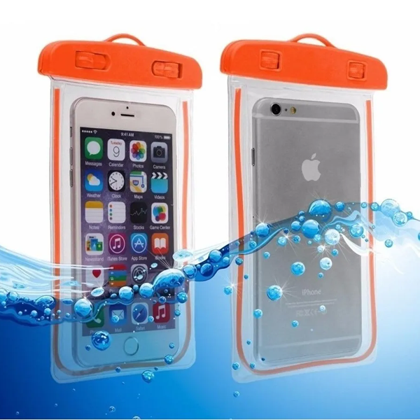 waterproof o funda para celular bajo el agua como protector en allpublicidad