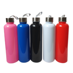 tomatodo de plastico con tapa rosca y pita de 750ml de capacidad en colores variados