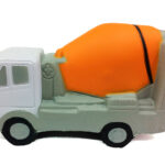 camion mezclador antiestres color anaranjdo