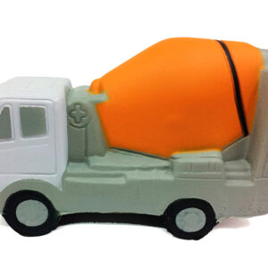 camion mezclador antiestres color anaranjdo