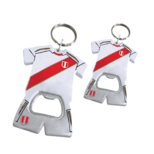 llavero camiseta peru con destapador