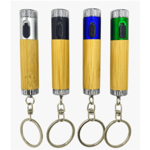 llavero linterna led bambu de colores