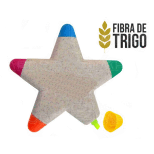 Resaltador estrella en fibra de trigo