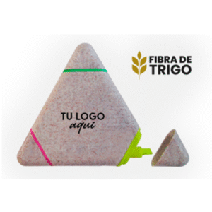 resaltador triangulo en fibra de trigo