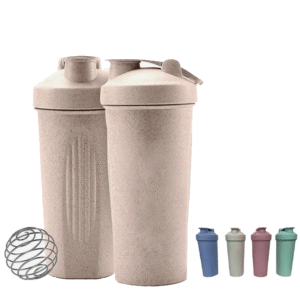 shaker de fibra de trigo con bola batidor